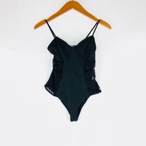 Charlotte Russe Bodysuit Black Size Medium